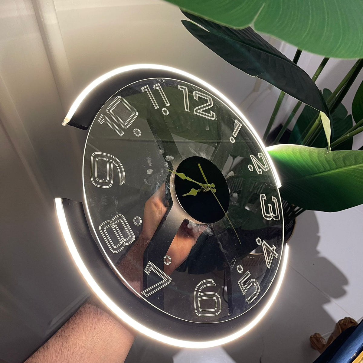 Modern Style Neon X Clock Ambient Light- Azadi sale offer