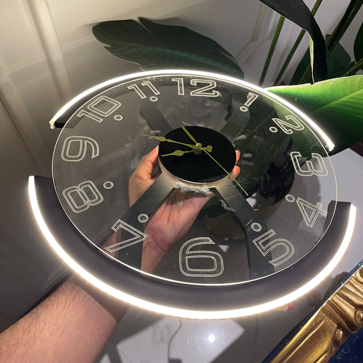 Modern Style Neon X Clock Ambient Light- Azadi sale offer